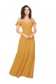 Online Ruched Keyhole Back Boho Chiffon Bridesmaid Dress UK