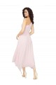 Online Midi Length One Shoulder Chiffon Cocktail Bridesmaid Dress UK