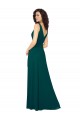 Online V-Neck Chiffon Bridesmaid Dress with Front Skirt Slit UK