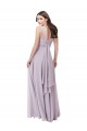 Online Draped Chiffon Bridesmaid Dress with Sash UK