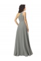 Online Embroidered One Shoulder Chiffon Bridesmaid Dress UK