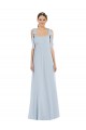 Online Tie Shoulder Empire Waist Maxi Bridesmaid Dress UK