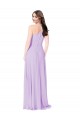 Online Chiffon A-Line Bridesmaid Dress with Halter Back UK