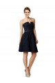Online Classic Knee Length Lace Bridesmaid Dress / Cocktail Dress with Notched Neckline UK