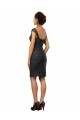 Online Knee Length Lace Bridesmaid Dress / Cocktail Dress with Matching Chiffon Tie Sash UK