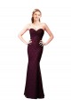Online Fitted Long Lace Bridesmaid Dress with Sweetheart Neckline UK