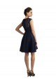 Online Short V-Neck Lace Cocktail Bridesmaid Dress with Illusion Back UK