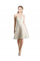 Online Lace Bridesmaid Dress / Cocktail Dress with Draped Sweetheart Neckline UK
