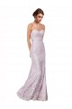 Online Floor Length Fitted Sweetheart Lace Bridesmaid Dress / Prom Dress UK