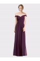 Online Sweetheart Long Bridesmaid Dress with Off the Shoulder Cap Sleeve Lace Bodice UK