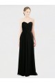 Online Long Strapless Lace Bodice Bridesmaid Dress with Sweetheart Neckline and Criss-Cross Pleats UK