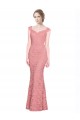 Online Sweetheart Mermaid Long Lace Bridesmaid Dress / Prom Dress with Wide Straps UK