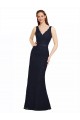 Online Lace Bridesmaid Dress with Satin Waistband and Open Back UK