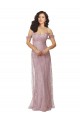 Online Sweetheart Chantilly Lace Bridesmaid Dress with Off the Shoulder Sleeves UK