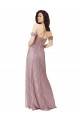 Online Sweetheart Chantilly Lace Bridesmaid Dress with Off the Shoulder Sleeves UK