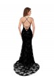 Online Formal High Neckline Lace Open Back Bridesmaid Dress / Prom Dress with High Slit UK