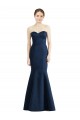 Online Long Mermaid Full Length Strapless Satin Bridesmaid Dress UK