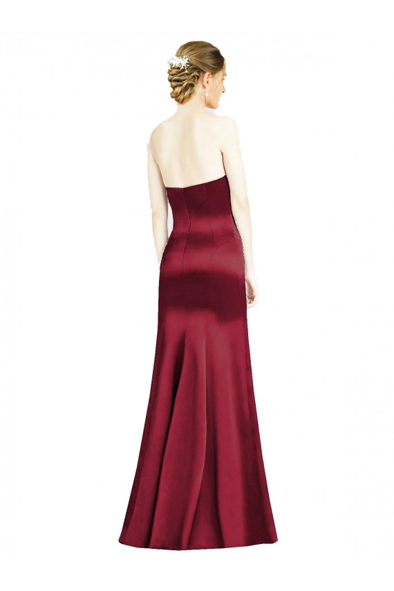 Online Sweetheart Neckline Bridemaid Dress with Hips Seamed Detail UK