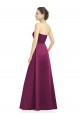 Online Full Length Strapless Long Satin Bridesmaid Dress with Sweetheart Neckline UK