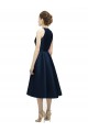 Online Halter Neck Short Tea Length Sleeveless Satin Bridesmaid Dress UK