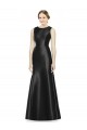 Online Full Length Mermaid Long Satin Bridesmaid Dress with Keyhole Back UK