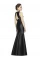 Online Full Length Mermaid Long Satin Bridesmaid Dress with Keyhole Back UK