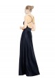 Online Sexy Satin Bridesmaids Dress with Deep V-Neckline and Strappy Back UK