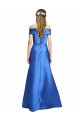 Online Sleeveless Off the Shoulder Ball Gown Formal Satin Bridesmaid Dress / Prom Dress UK