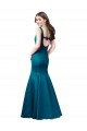 Online Long Sleek Satin Bridesmaid Dress / Prom Dress with U-Back UK