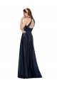Online Long Formal Satin Bridesmaid Gown with Halter Neckline UK
