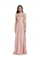 Online High Neck Low Back Sparkling Formal Sequin Bridesmaid Dress / Prom Dress UK