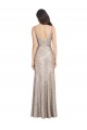 Online V-Neck Fully Sequin Formal Bridesmaid Dress / Prom Dress with V-Back and Front Slit UK