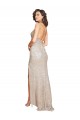Online Ruched Back Mermaid Formal Sparkling Sequin Bridesmaid Dress / Prom Dress with Beaded Spaghetti Straps UK