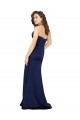 Online Floor Length Wrap Skirt Formal Silky Satin Bridesmaid Dress / Prom Dress UK