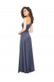 Online Draped Formal Silky Satin Bridesmaid Dress / Prom Dress with Tied Waist UK