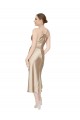 Online Empire Waist Formal Silky Satin Cocktail Midi Bridesmaid Dress / Prom Dress UK