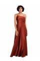 Online Sophisticated One Shoulder Formal Silky Satin Bridesmaid Dress / Prom Dress with Full Skirt UK