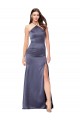 Online Fit and Flare Formal Silky Satin Bridesmaid Dress / Prom Dress UK
