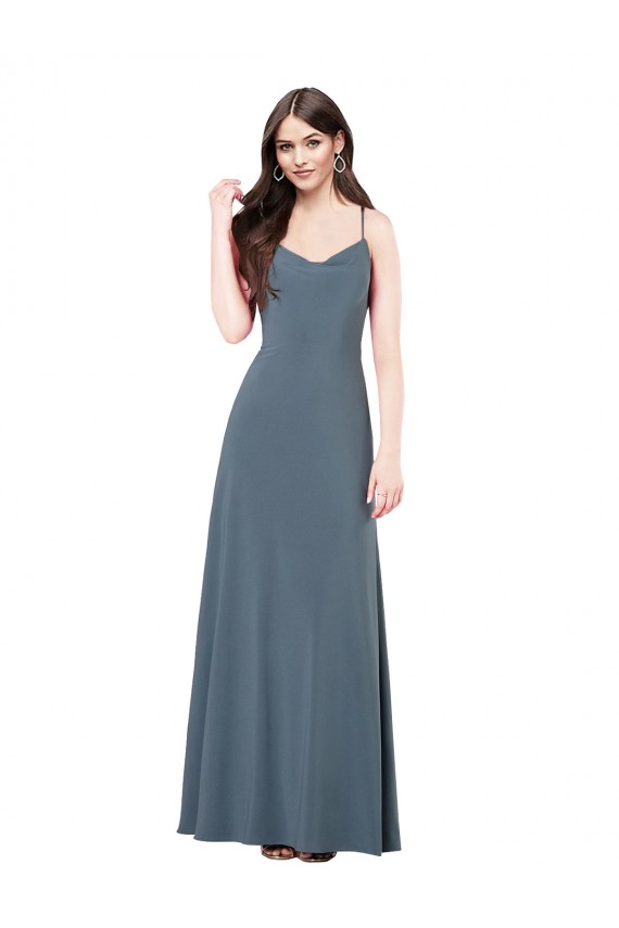 Online Classic Spandex Bridesmaid Dress / Prom Dress with Scoop Neckline UK