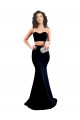 Online Two Piece High Neck Formal Crepe Bridesmaid Dress / Prom Dress UK