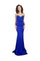 Online Sweetheart Flower Neckline High Neck Formal Crepe Bridesmaid Dress / Prom Dress UK