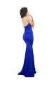 Online Sweetheart Flower Neckline High Neck Formal Crepe Bridesmaid Dress / Prom Dress UK