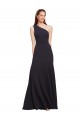 Online Fit and Flare Formal Crepe Bridesmaid Dress / Prom Dress with One Shoulder UK