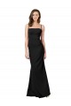Online Fit and Flare Slim Formal Crepe Bridesmaid Dress / Prom Dress with Cutout Back UK