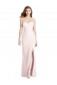 Online Strapless Crepe Trumpet Bridesmaid Dress / Prom Dress with Front Slit UK