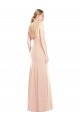 Online V-Spaghetti Strap Open Back Bateau Neck Trumpet Bridesmaid Dress / Prom Dress UK