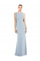 Online Draped Backless Crepe Bridesmaid Dress / Prom Dress with Pockets UK