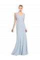 Online Sleeveless Seamed Bodice Trumpet Bridesmaid Dress / Prom Dress UK