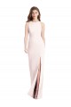 Online Diamond Cutout Back Trumpet Bridesmaid Dress / Prom Dress with Front Slit UK