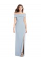 Online Cuffed Off the Shoulder Long Trumpet Bridesmaid Dress / Prom Dress UK